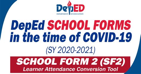 DepEd School Form 2 (SF2) in the time of COVID.
